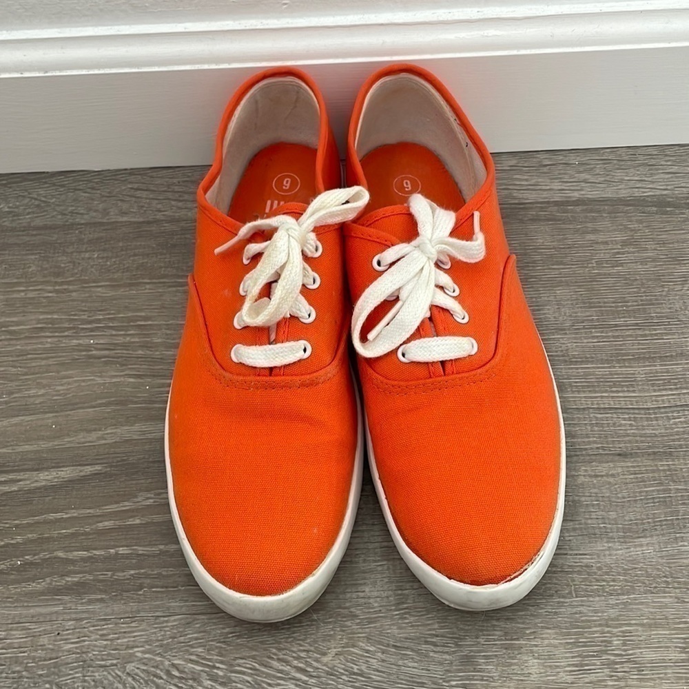 Orange Shoes, Size 9